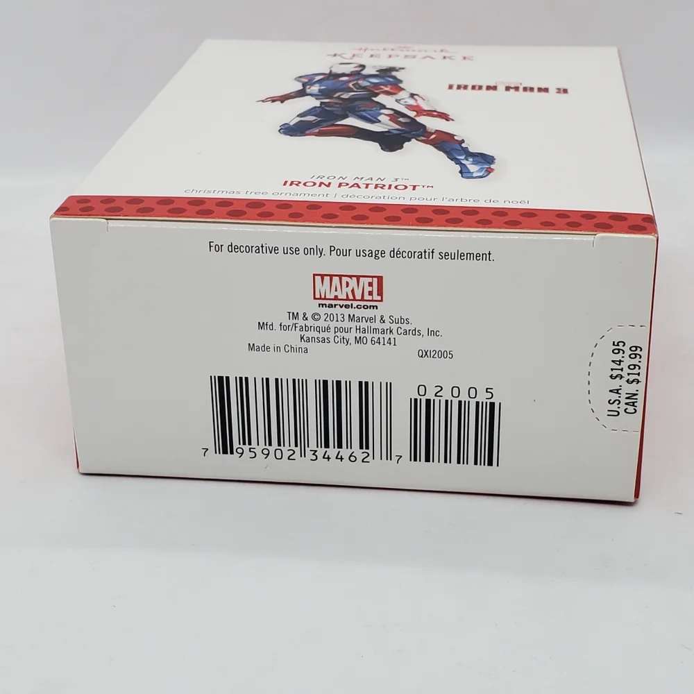 HALLMARK 2013 IRON MAN 3 SUPER HERO IRON PATRIOT MARVEL NEW NIB ORNAMENT CHRISTM - Picture 5 of 7